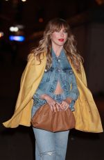 JULIANNE HOUGH Arrives at Frame Denim Party at New York Fashion Week 02/14/2023
