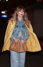 JULIANNE HOUGH Arrives at Frame Denim Party at New York Fashion Week 02/14/2023