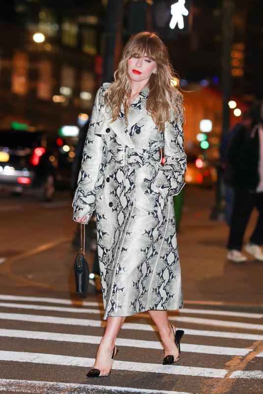 JULIANNE HOUGH Heading to Vogue Party at New York Fashion Week 02/14/2023