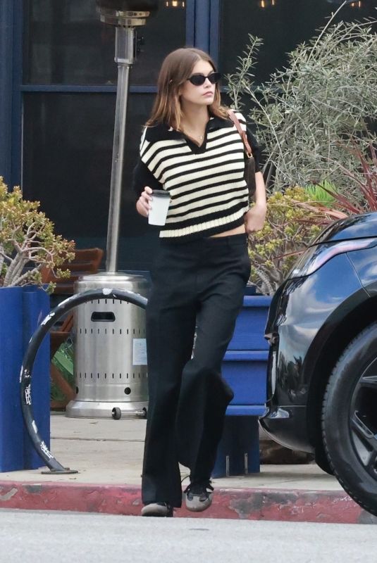 KAIA GERBER Out for Cup of Coffee in Los Feliz 02/13/2023