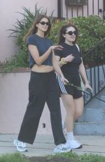KAIA GERBER Out with a Friend and Her Dog in Silver Lake 02/01/2023