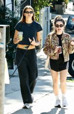 KAIA GERBER Out with a Friend and Her Dog in Silver Lake 02/01/2023