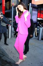 KARLIE KLOSS Arrives at CBS Mornings in New York 02/14/2023