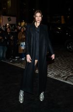 KARLIE KLOSS Arrives at Khaite Fashion Show at NYDW in New York 02/12/2023