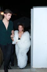 KATE BECKINSALE Arrives at a Grammy Party at a Private Residence in Los Angeles 02/03/2023