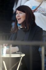 KATE FLANNERY Out for Coffee at Alfred Coffee in West Hollywood 02/07/2023