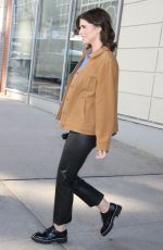 KATHERINE SCHWARZENEGGER Leaves Drew Barrymore Show in New York 02/08/2023