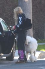 KATHRYN NEWTON Out with Her Dog in Los Angeles 02/09/2022