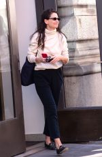 KATIE HOLMES Heading to Matinee Performance of The Wanderers in New York 02/11/2023