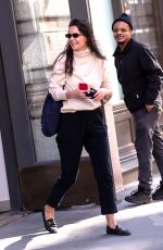 KATIE HOLMES Heading to Matinee Performance of The Wanderers in New York 02/11/2023