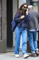 KATIE HOLMES Out and About in New York 02/09/2023