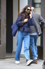 KATIE HOLMES Out and About in New York 02/09/2023