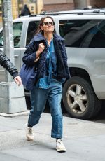 KATIE HOLMES Out and About in New York 02/22/2023