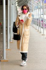 KATIE HOLMES Rides Subway to Her Matinee Performance of The Wanderers in New York 02/25/2023