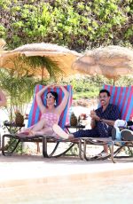 KATY PERRY Filming American Idol at Aulani Resort in Hawaii 02/12/2023