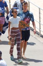 KELLY GALE and Joel Kinnaman Out in Bondi Leaves Depot Cafe and Orchard 02/112/2023
