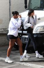 KENDALL JENNER and JUSTINE SKYE Out for Breakfast at Croft Alley in Los Angeles 02/10/2023