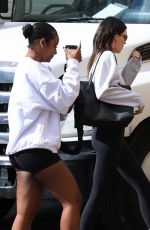 KENDALL JENNER and JUSTINE SKYE Out for Breakfast at Croft Alley in Los Angeles 02/10/2023