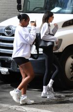 KENDALL JENNER and JUSTINE SKYE Out for Breakfast at Croft Alley in Los Angeles 02/10/2023
