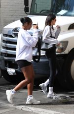 KENDALL JENNER and JUSTINE SKYE Out for Breakfast at Croft Alley in Los Angeles 02/10/2023
