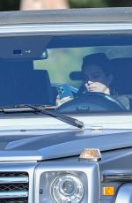 KENDALL JENNER Drives Home After a Yoga Class in Beverly Hills 02/09/2023