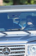 KENDALL JENNER Drives Home After a Yoga Class in Beverly Hills 02/09/2023