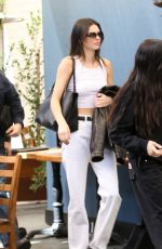 KENDALL JENNER Out for Lunch with Friends in West Hollywood 02/19/2023