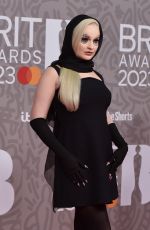 KIM PETRAS at Brit Awards 2023 at O2 Arena in London 02/11/2023