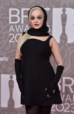 KIM PETRAS at Brit Awards 2023 at O2 Arena in London 02/11/2023