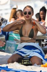 KIMBERLEY GARNER in Bikini on the Beach in Miami 02/26/2023