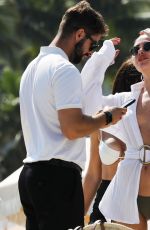 KIMBERLEY GARNER Out at a Beach in Miami 02/26/2023