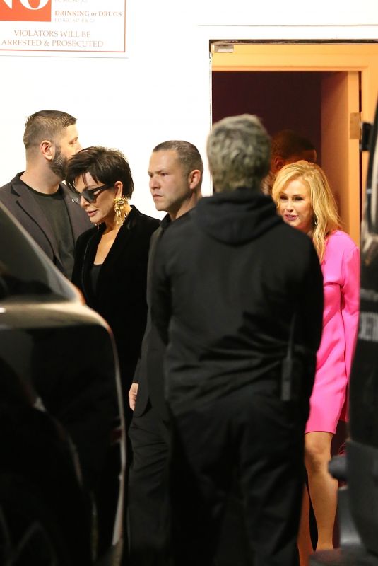 KRIS JENNER and KATHY HILTON Leaves Paris Hilton’s Y2K x Klarna Pop-Up Opening on Melrose Ave in Los Angeles 02/23/2023