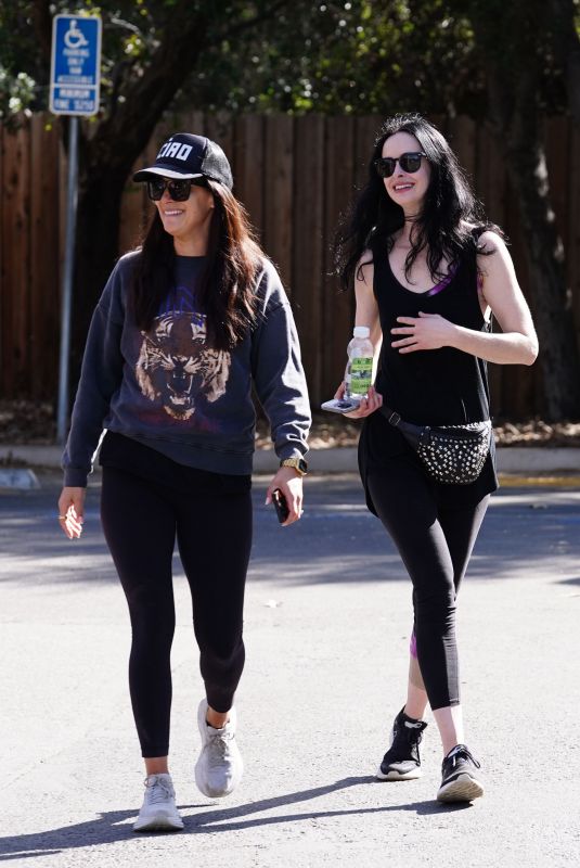 KRYSTEN RITTER and FORTUNE FEIMSTER Out Hiking at Fryman Canyon in Studio City 02/10/2023
