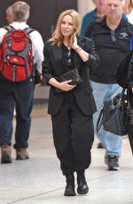 KYLIE MINOGUE Arrives Back in Melbourne 02/26/2023