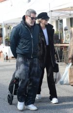 LAETICIA HALLYDAY and Jalil Lespert at aFarmers Market in Los Angeles 01/29/2023