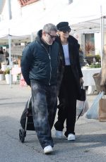 LAETICIA HALLYDAY and Jalil Lespert at aFarmers Market in Los Angeles 01/29/2023