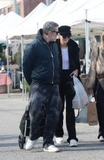 LAETICIA HALLYDAY and Jalil Lespert at aFarmers Market in Los Angeles 01/29/2023