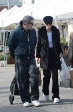 LAETICIA HALLYDAY and Jalil Lespert at aFarmers Market in Los Angeles 01/29/2023