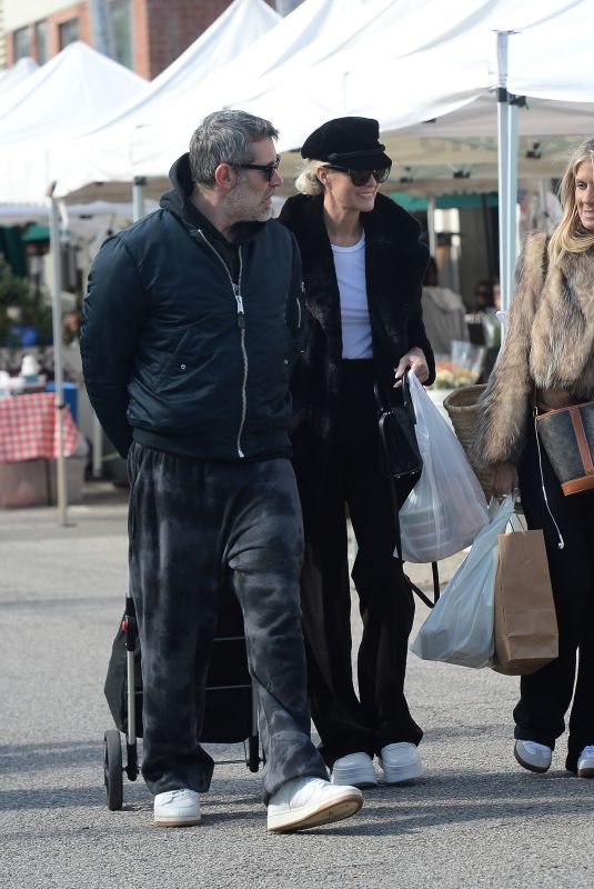 LAETICIA HALLYDAY and Jalil Lespert at aFarmers Market in Los Angeles 01/29/2023