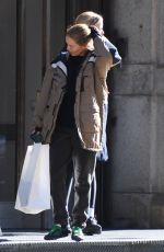 LARA BINGLE Leaves a Salon in New York 02/09/2023