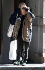 LARA BINGLE Leaves a Salon in New York 02/09/2023