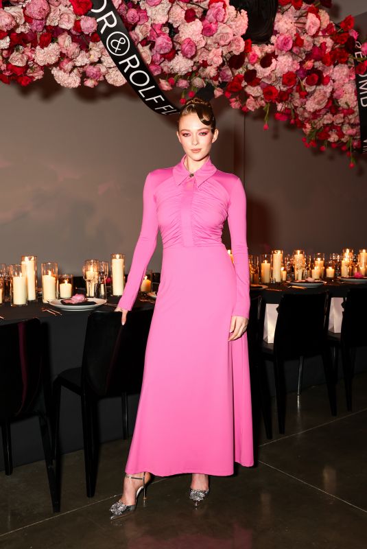 LARSEN THOMPSON at Viktor and Rolf Flowerbomb Party in New York 02/09/2023