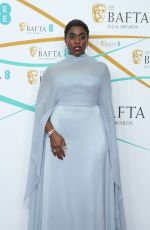 LASHANA LYNCH at EE Bafta Film Awards 2023 in London 02/19/2023