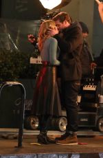 LAURA DERN and Liam Hemsworth Kissing on the Set of Lonely Planet in Los Angeles 02/03/2023