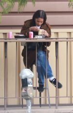 LAURA HARRIER and Sam Jarou Out for Lunch in Los Feliz 02/13/2023