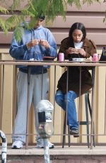 LAURA HARRIER and Sam Jarou Out for Lunch in Los Feliz 02/13/2023