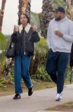 LAURA HARRIER Out for Lunch with a Friend in Los Feliz 01/30/2023