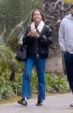 LAURA HARRIER Out for Lunch with a Friend in Los Feliz 01/30/2023
