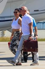 LAUREN SANCHEZ and Jeff Bezos Arrives in Miami 02/25/2023