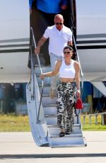 LAUREN SANCHEZ and Jeff Bezos Arrives in Miami 02/25/2023
